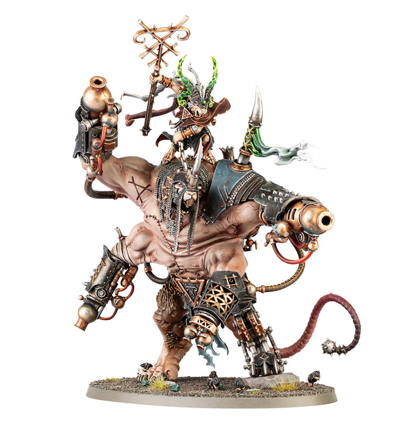 SKAVEN: VIZZIK SKOUR PROPHET HORNED RAT